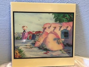 DORMAN BURNS SIGNED WATERCOLOR ON TILE - - 12 x 12   - Picture 1 of 6