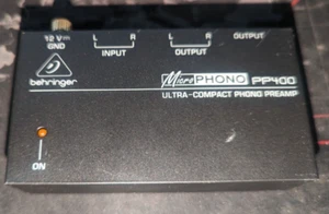 US Seller Behringer Microphono PP400 Ultra-Compact Phono Preamp, Black NO AC - Picture 1 of 2