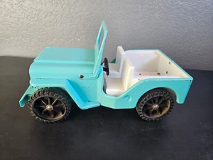 Vintage 1960s TONKA JEEP Pressed Metal Toy Truck Car Fold-Down Windshield - Picture 1 of 8
