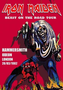 Iron Maiden Hammersmith Odeon UK 1982 Concert Poster Repo - Picture 1 of 1