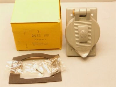 Hubbell 2435 WP 20A 480V 3 Phase Waterproof Twist-Lock Inlet (See Description)  - Image 1 of 3