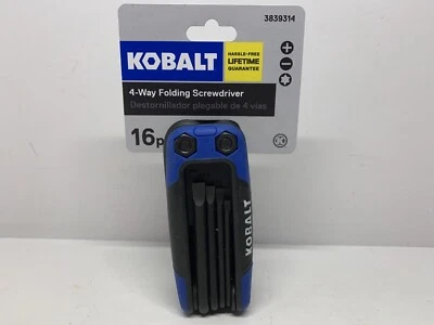 4-Way 16 Piece Folding Screw Driver Kit #3839314 Phillips, Slotted & Torx - Image 1 of 2