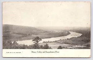c1908 ~ Muncy Valley & Susquehanna Rive ~ CW Harter ~ Pennsylvania PA ~ sehr gute Postkarte - Bild 1 von 2