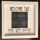 Welcome tae oor wee Hoose - Scottish Phrase Frame With Stag Head
