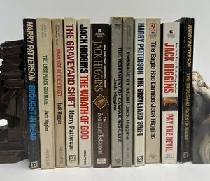 12 Jack Higgins Mystery Military Thriller PB Book Lot Graveyard Shift - Picture 1 of 10