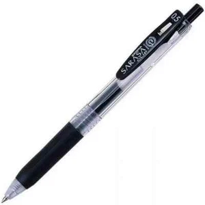 2 x Zebra SARASA Clip Ballpoint Gel ink pen 0.5mm Black JJ15 Made in Japan - Picture 1 of 2