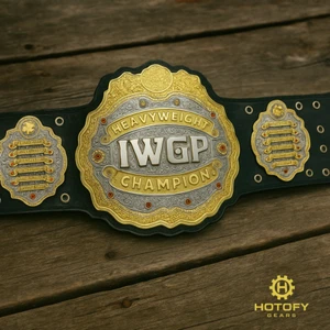 IW GP Replica Heavyweight Championship Belt | Metal Plates | Leather Strap - Picture 1 of 8