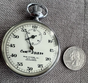 "Pal Myers Inc. New York" stopwatch Switzerland with case # 331880 LIMITED WORKS - Picture 1 of 15