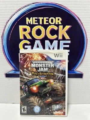 Monster Jam: Path of Destruction (Nintendo Wii, 2010) Clean Game Disc - Image 1 of 3