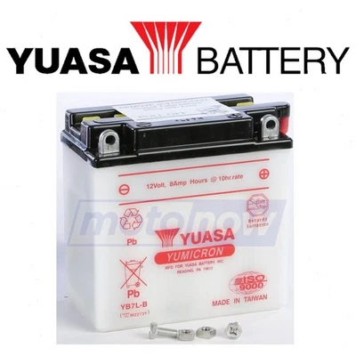 Yuasa Yumicron Battery for 1975-1977 Harley Davidson SS250 - Electrical dr Foto 1 de 4