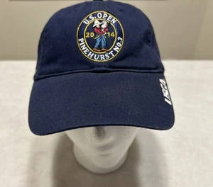 Polo Ralph Lauren Hat Cap US Open 2014 Pinehurst No.2 Golf Blue Adjustable Pony - Picture 1 of 7