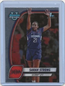 Huskies Sarah Strong Bowman Chrome University #62 UConn 2024-25 - Imagen 1 de 2