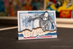 Red Horner Toronto Maple Leafs HHOF Class of Signature Cut Card - Autographed - Picture 1 of 2