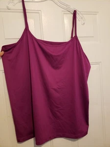 Ladies LANE BRYANT Berry Purple Cami Tank Top w/ stretch, Plus 22/24 - Picture 1 of 2