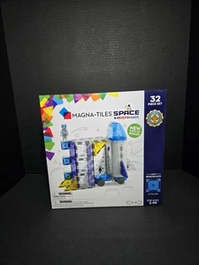 Space 32-Piece Magnetic Construction Set, The Original Magnetic Building Brand - Picture 1 of 6