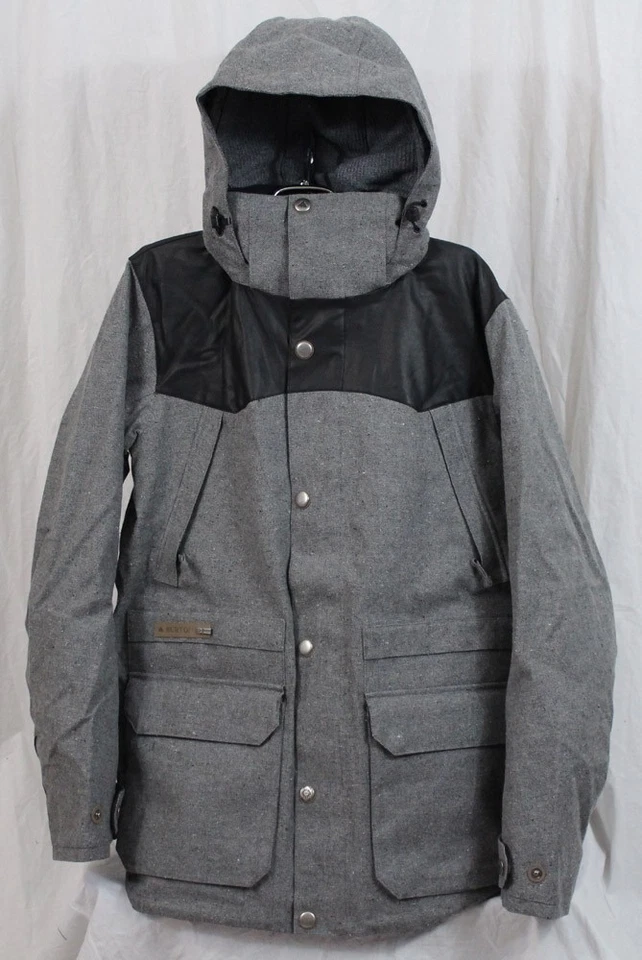 Nueva chaqueta de snowboard aislada Burton 2L Hellbrook para hombre grande cáñamo negro verdadero Foto 1 de 1