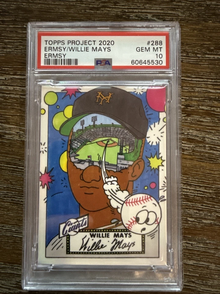 Topps Project 2020 Willie Mays By Ermsy #288 PSA 10 Gem Giants Baseball  - Image 1 of 2