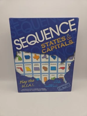 Sequence States and Capitals Game COMPLETE Jax 2006 Educational Cards Maps - Image 1 of 4