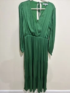 NWT- One One Six Tiered Long Sleeve Maxi Dress, Tie Back - Size Large - Picture 1 of 2