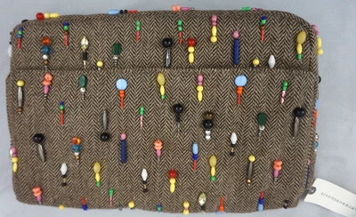 Bolso sin asas Anthropologie Maeve adornado para hombre de gran tamaño etiquetas envío gratuito Foto 1 de 4