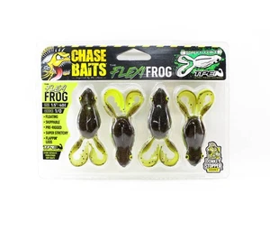 Chasebaits Flexi Frog 40 mm Floating Lure 4/Pack Green Pumpkin Chart (4730) - Picture 1 of 6