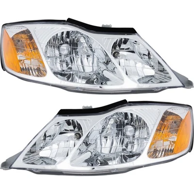 Headlight Assembly Set For 2000-2004 Toyota Avalon Left Right Halogen With Bulb Foto 1 de 4