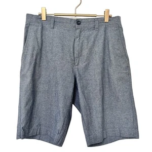 J Crew Men's Cotton Chambray Bermuda Club Shorts Size 30 Blue Vacay Beach Preppy - Picture 1 of 7