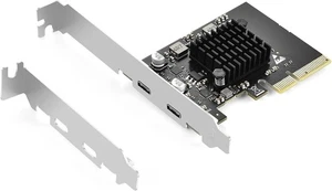 ELUTENG PCIE USB C 3.2 Gen2 Card 2 Ports (2 x Type C), 10Gpbs PCI Express - Picture 1 of 9