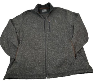 Ralph Lauren Polo Performance Fleece Full Zip Jacket Charcoal Gray Mens L Pony - Picture 1 of 9
