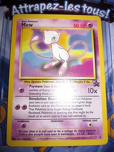 POKEMON NEUF PROMO MEW N°8 2000 N/MINT BLACK STAR RARE NON HOLO ANGLAIS ENGLISH - Picture 1 of 1