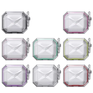 Funda protectora con llavero a prueba de golpes con armadura híbrida ultra transparente para Apple AirPods 3 2021 - Imagen 1 de 36