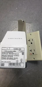 Leviton 5380-IGI 20-Amp, 125-Volt, Decora Plus Duplex Receptacle - Picture 1 of 1