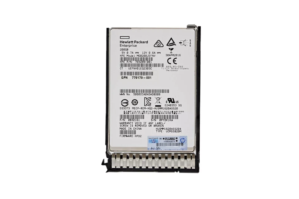 HP Solid State Drive 200GB SAS 2.5 inch 12Gbps SSD 779164-B21 780430-001 - Image 1 of 1