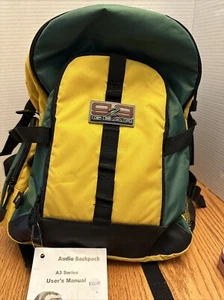 Mochila de audio G2G Gear serie A3 con reproductor de DVD Polaroid funcionando - Imagen 1 de 8