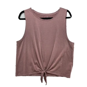 Gap Fit Breathe Pin Dot Jacquard Tank Top Womens Large Sugar Plum Fairy Active - Picture 1 of 10