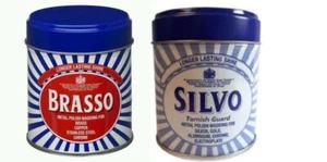 Brasso & Silvo Duraglit Metal Brass Silver Wadding Polish 75g Tin - 1 Of Each - Picture 1 of 7