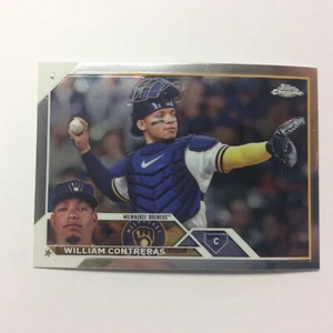 Actualización cromada Topps 2023 USC197 William Contreras Milwaukee Brewers - Imagen 1 de 2