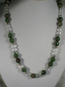 20" Ruby Ziosite Bead Necklace - Picture 1 of 2