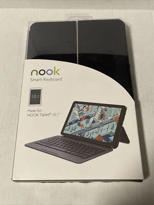 NOOK Tablet 10.1" Smart Keyboard w/Quick Connection - Dark Blue Vinyl New - Image 1 of 4