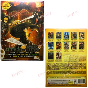 DVD Anime Attack On Titan Season 1-3+Final +Junior High +9SP +4 Movies Eng Dub - Picture 1 of 11