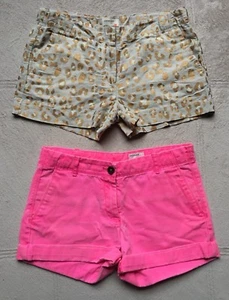 Crewcuts, Girls' Chino Shorts, Size 14, Pink Solid, Gold Cheetah, Lot of 2, EUC - Picture 1 of 11