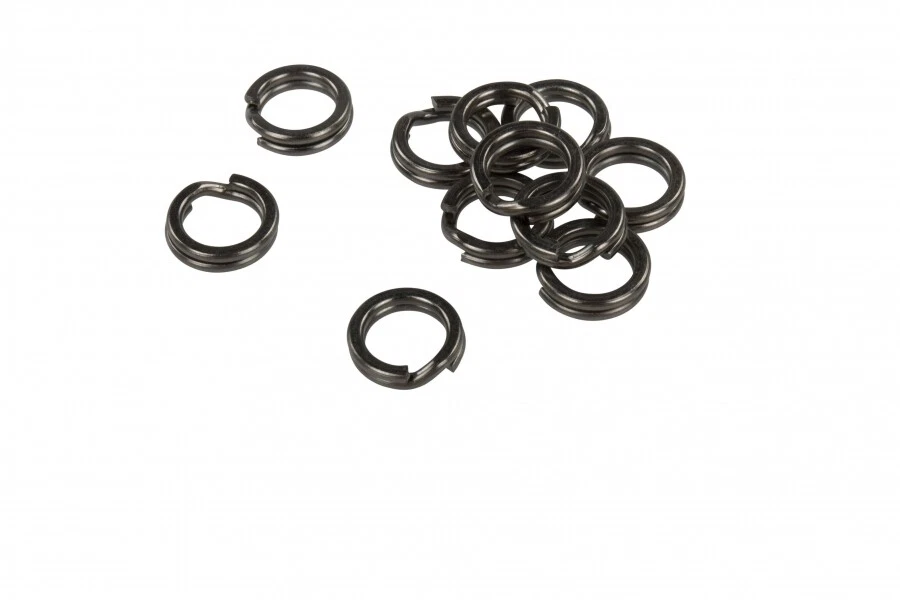 MADCAT SPLIT RINGS - Sprengringe 16 Stück/Packung Black Nickel 100LB/150LB - Bild 1 von 1