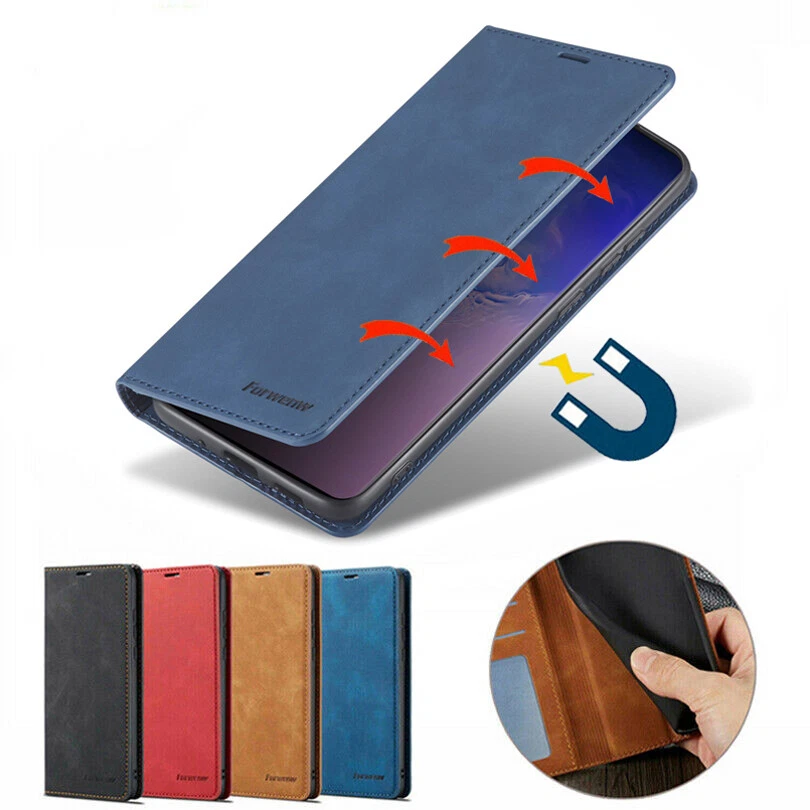For Samsung A10/A20e/A30/A40/A50/A70/A80 Leather Wallet Case Magnetic Flip Cover - Image 1 of 4