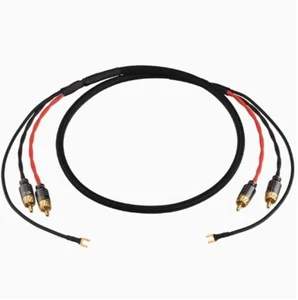 Turntable CAMAC Audio Cable Preamp RCA Phono Male Ground Wire For Mark Levinson - Picture 1 of 3