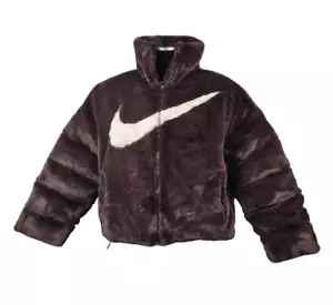 Nike Oversized Faux Fur Puffer Jacke gr.XL - Bild 1 von 7
