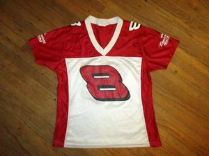 CAMISETA DALE WONHARDT JR Budweiser Racing NASCAR 8 autos damas mujeres GRANDE - Imagen 1 de 5