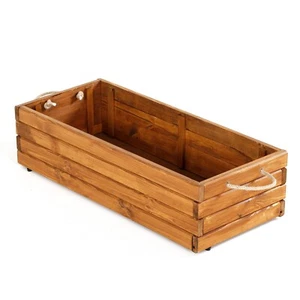 Rustikaler klappbarer Pflanzkasten aus Holz - Mahagoni Hochbeet Garten für draußen - Bild 1 von 50