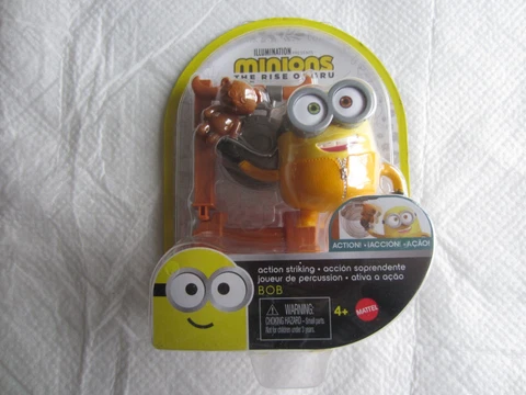 2019 Mattel Minions:  The Rise of Gru:  Action Striking Bob NIP Cover