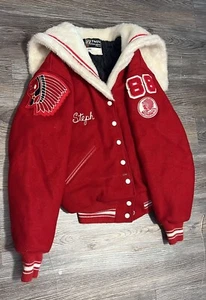 Rare VTG BUTWIN Varsity Jacket 70s With Warming Peter Pan Cape MOUND - Picture 1 of 6