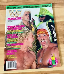 Rare WWF Magazine April 1992 – HULK HOGAN, SID JUSTICE Ric Flair, Macho Man WWE - Picture 1 of 14